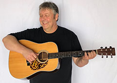 Randy playing guitar